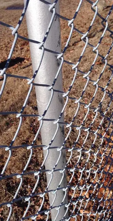 Fencing contractor taking a picture of a chain link fence