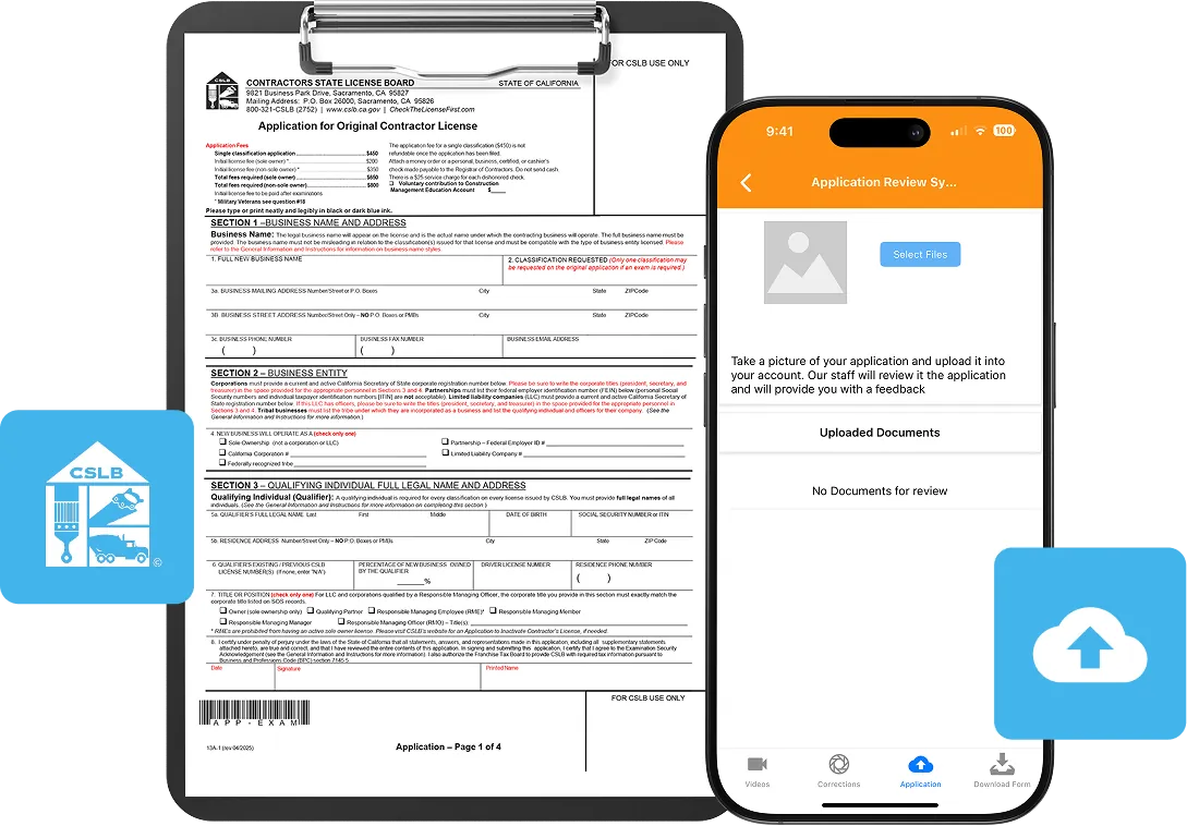 Licensing application assistance